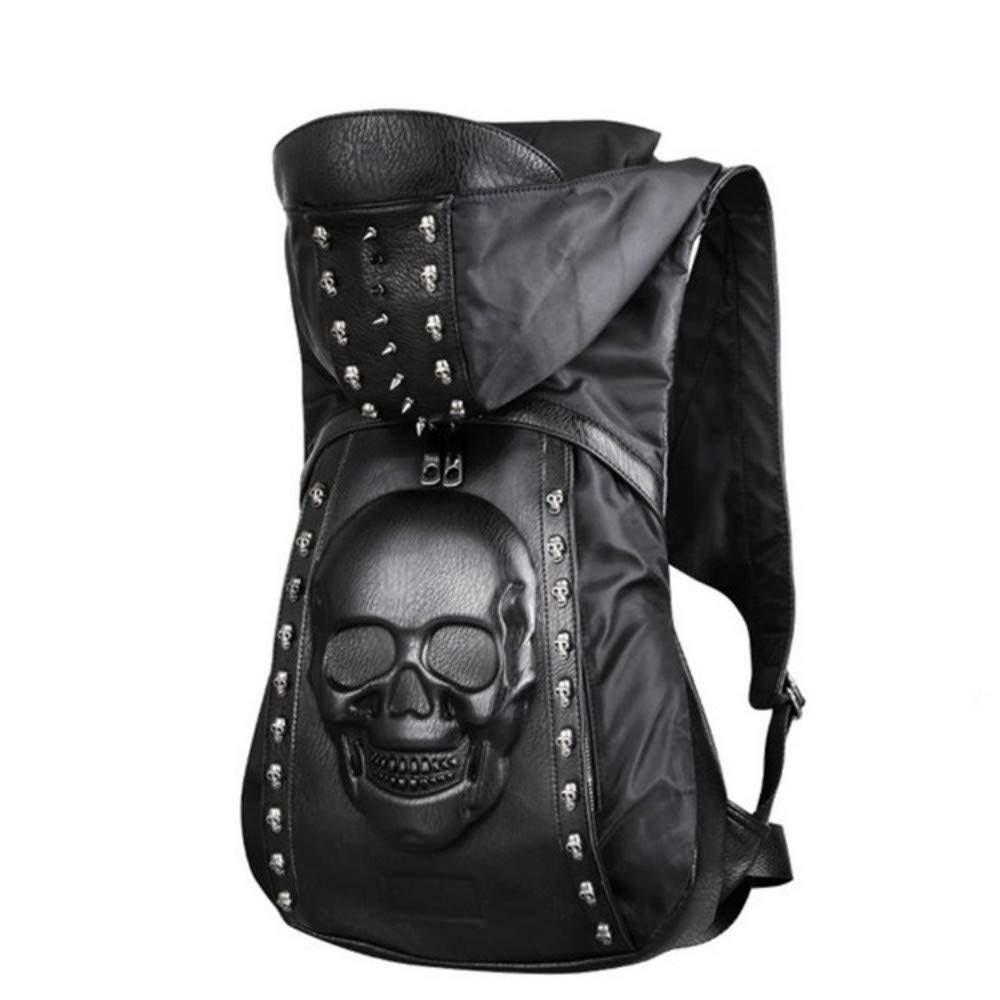 skull studs leather backpack BLACK 地雷 Amazon.com: RainboSee Women Black Studded Backpack Skull